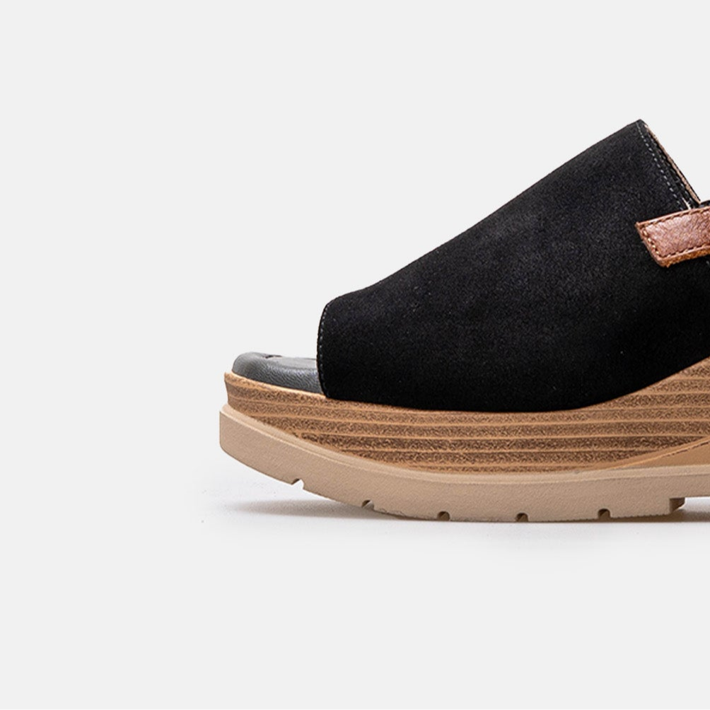 Volzak 5010 Suede sandal Black