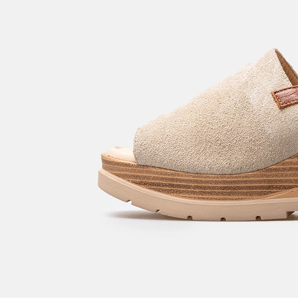 Volzak 5010 Sandale en daim Beige