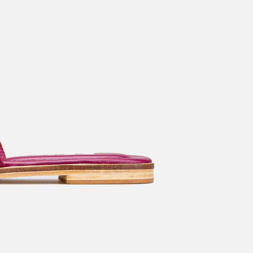 Volzak 900 Sandale en cuir Rose indien