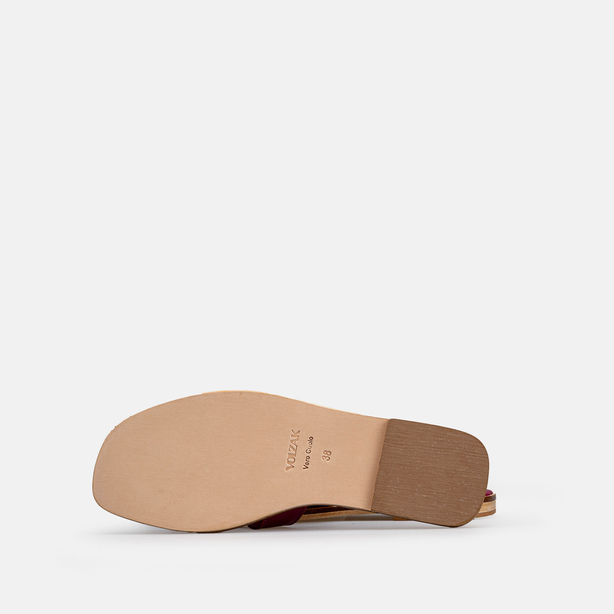 Volzak 900 Sandale en cuir Rose indien
