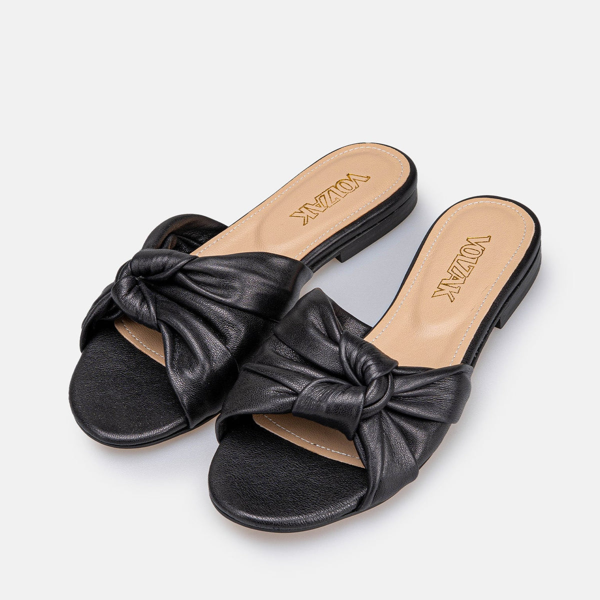 Volzak 524 Sandale en cuir Noir
