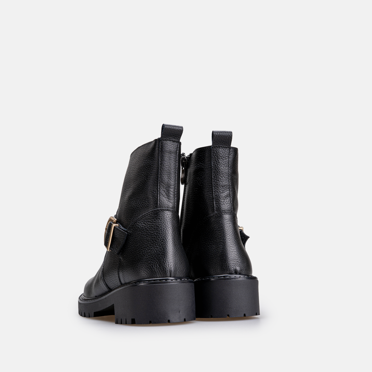 Volzak 1011 Bottine en cuir Noir Grainé