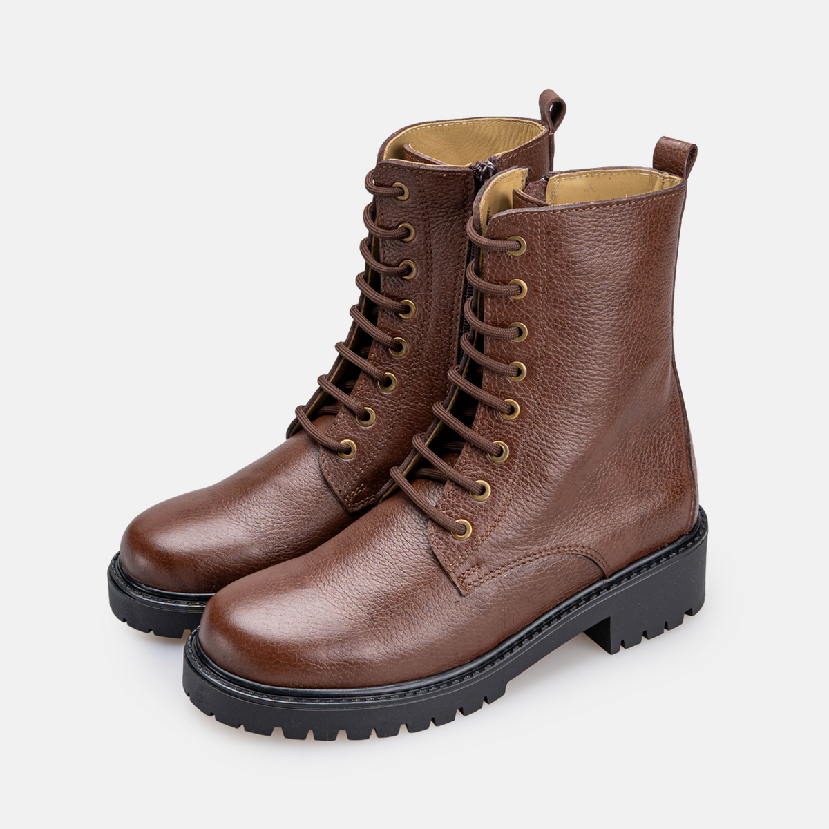 Volzak 4009 Bottine en cuir Marron Grainé