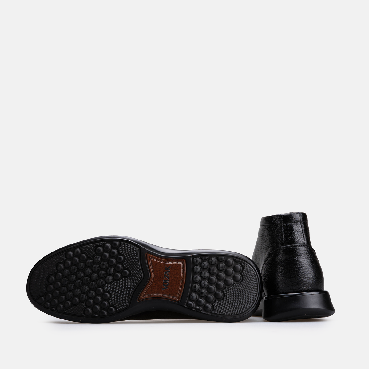 Volzak 5521 Bottine en cuir Noir Grainé