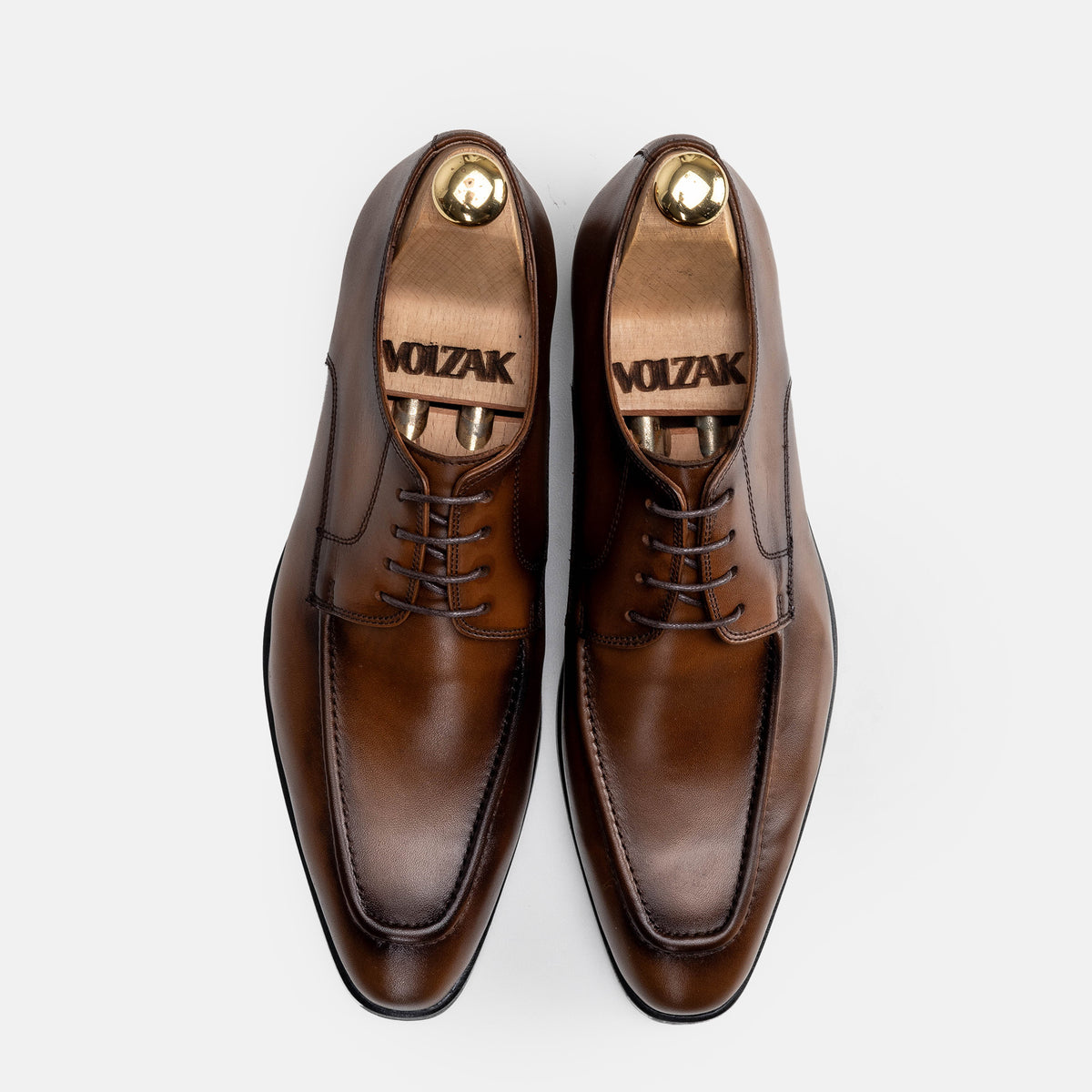 Volzak 5333 chaussure en cuir Marron Vintage