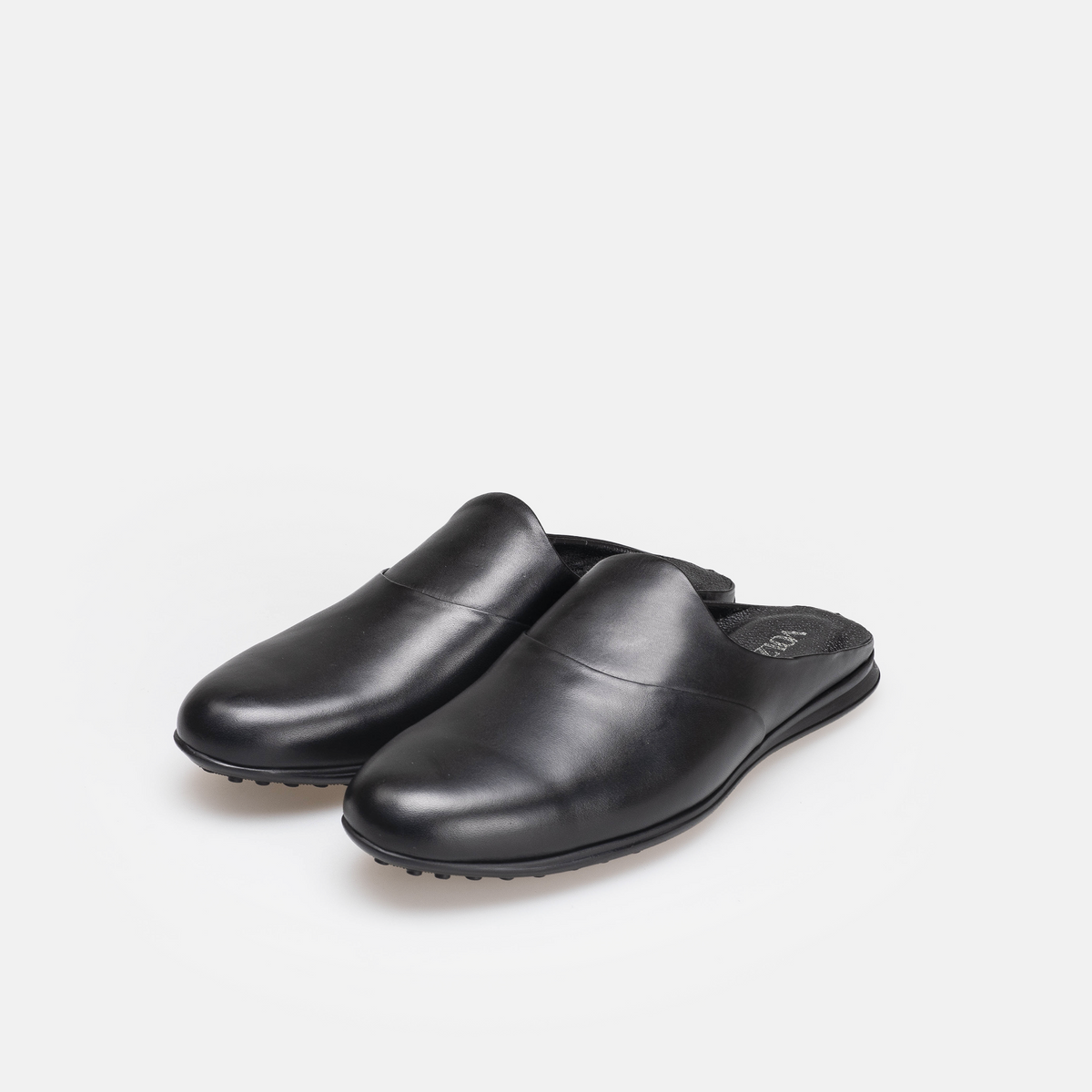 Volzak 5402 Mule en cuir Noir