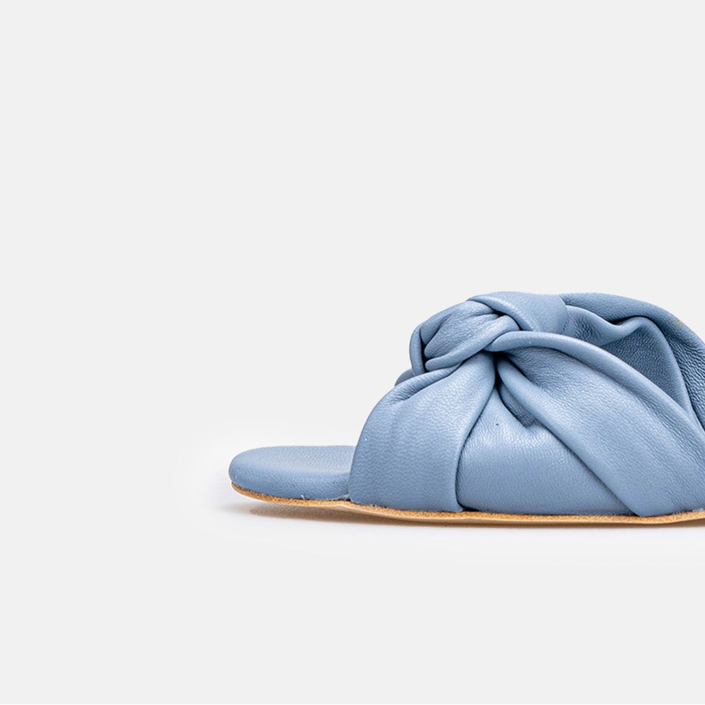 Volzak 524 Sandale en cuir Bleu ciel