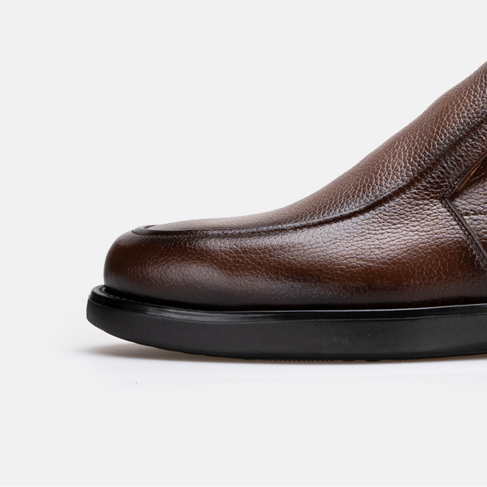 Volzak 5512 chaussure en cuir Marron Grainé