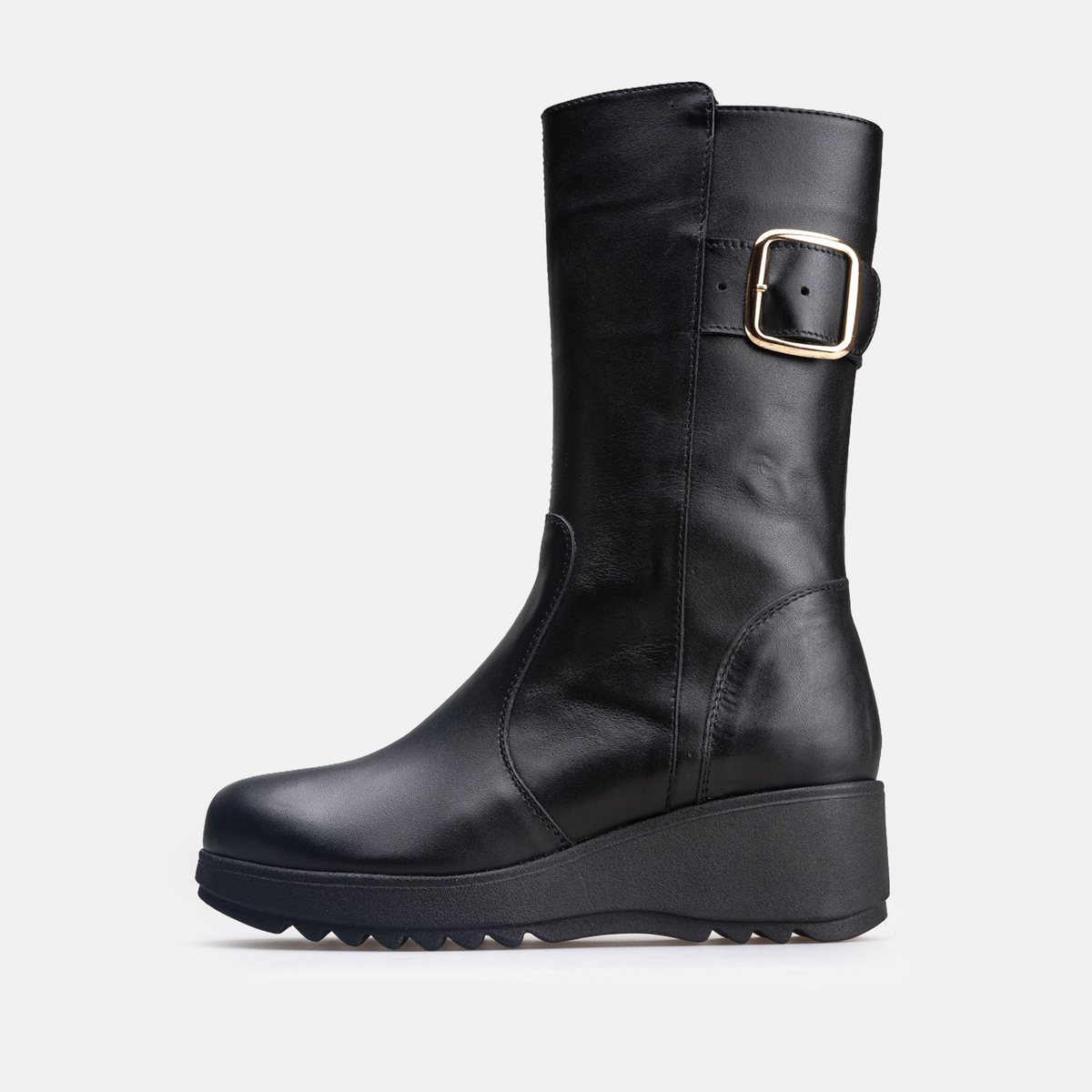 Volzak 4020 Botte genouillère en cuir Noir