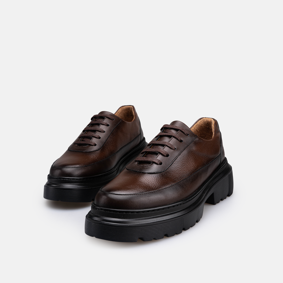 Volzak 5531 chaussure en cuir Marron Grainé