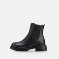 Volzak 4032 Bottine en cuir Noir