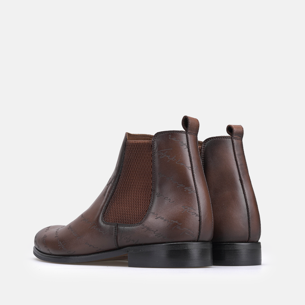 Volzak 5544 Bottine en cuir Marron Vintage