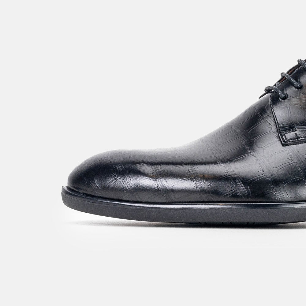 Volzak 5323 leather shoe Black