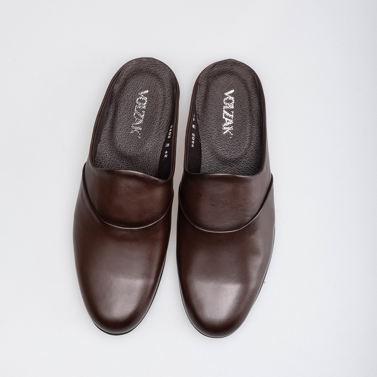 Volzak 5402 Mule en cuir Marron