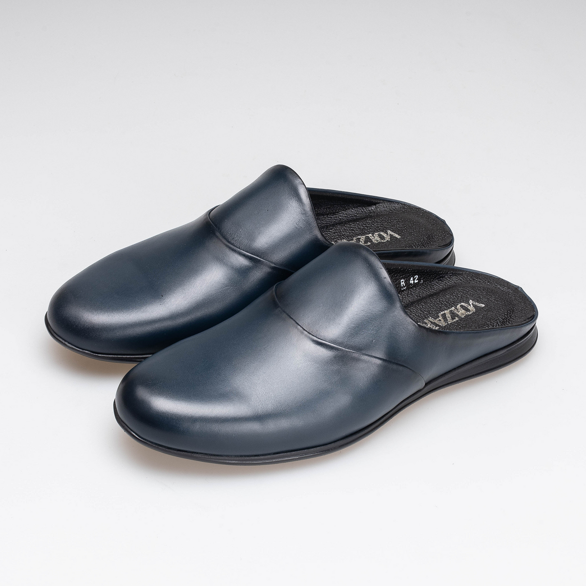 Volzak 5402 Mule en cuir Bleu