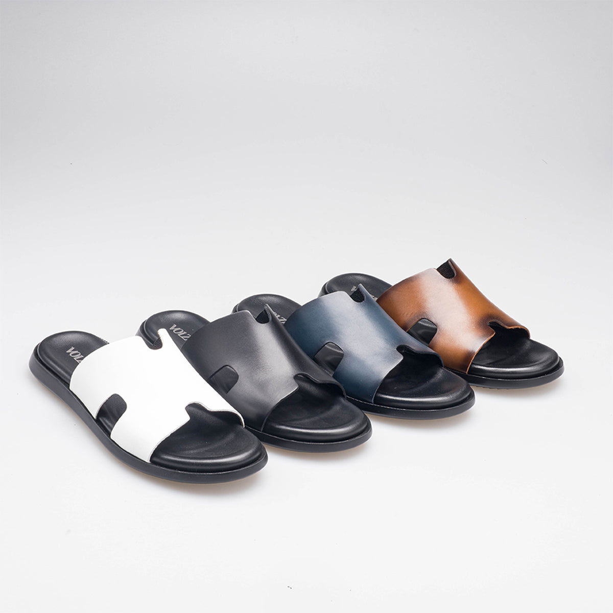 Volzak 5405 Leather Sandal White