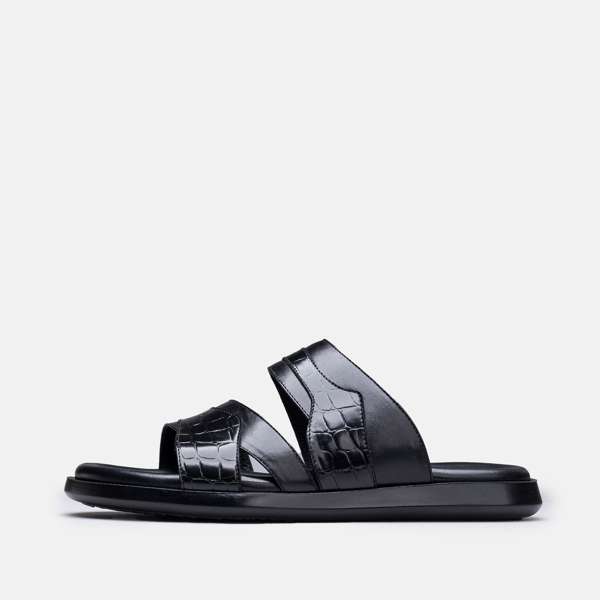 Volzak 5412 Sandale en cuir Noir