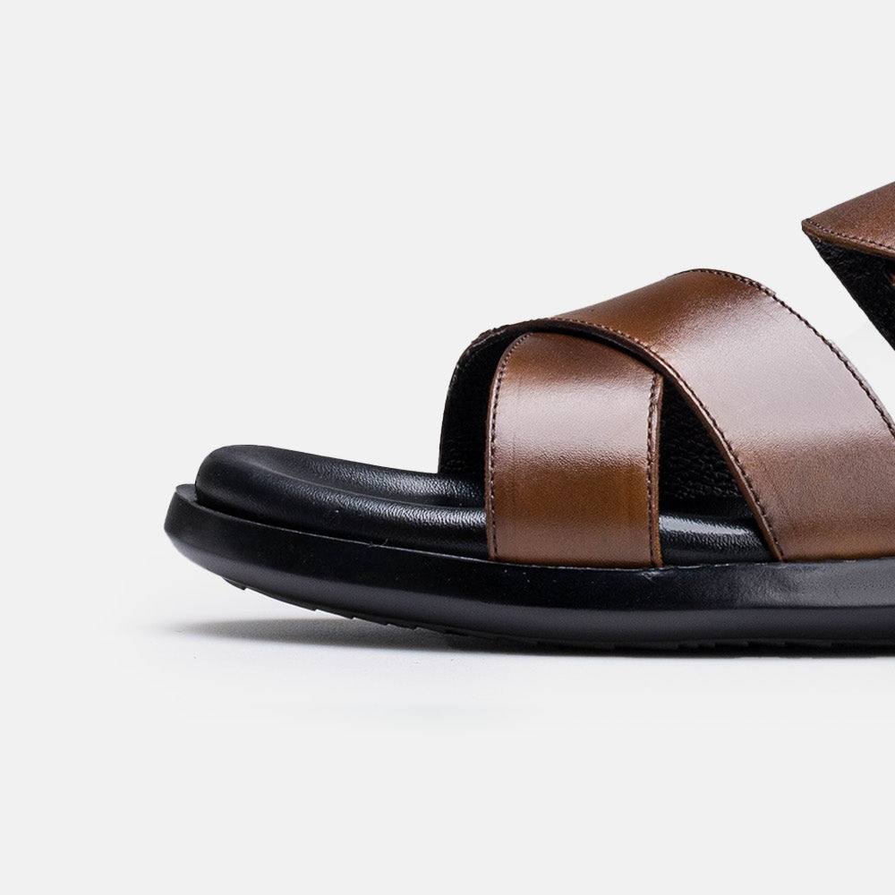Volzak 5415 Vintage Brown Leather Sandal